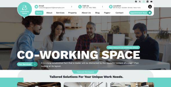 Coworking Office (WordPress)