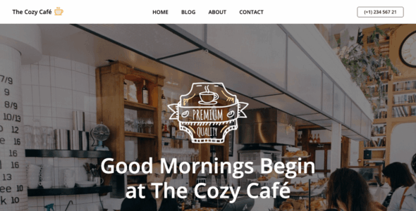 Cozy Cafe (WordPress)