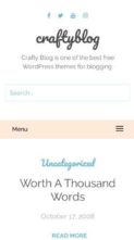 Craftyblog (screenshot mobile)
