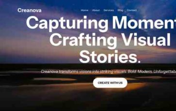 Creanova (screenshot desktop)