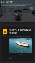 CreationWP (screenshot mobile)