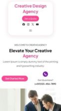 Creative Design Agency (screenshot mobile)