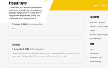 CrossFit Gym (screenshot desktop)