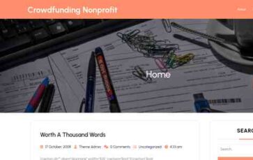 Crowdfunding Nonprofit (screenshot desktop)