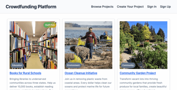 Crowdfunding Platform (WordPress)