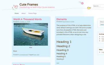 Cute Frames (screenshot desktop)
