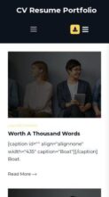 CV Resume Portfolio (screenshot mobile)