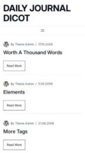 Daily Journal Dicot (screenshot mobile)