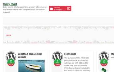 Daily Mart (screenshot desktop)