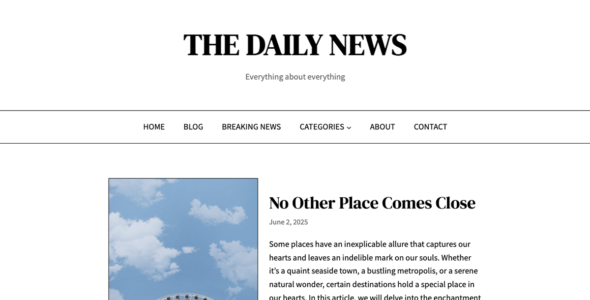 Daily News Blog (WordPress)