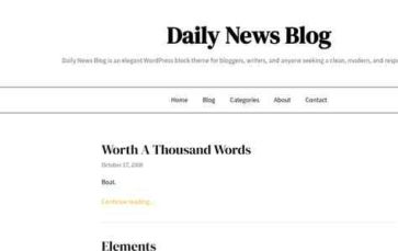 Daily News Blog (screenshot desktop)