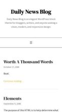 Daily News Blog (screenshot mobile)