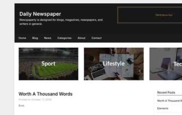 Daily Newspaper (screenshot desktop)