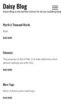Daisy Blog (screenshot mobile)
