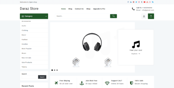 Daraz Store (WordPress)