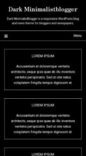 Screenshot Mobile Dark Minimalistblogger (screenshot mobile)