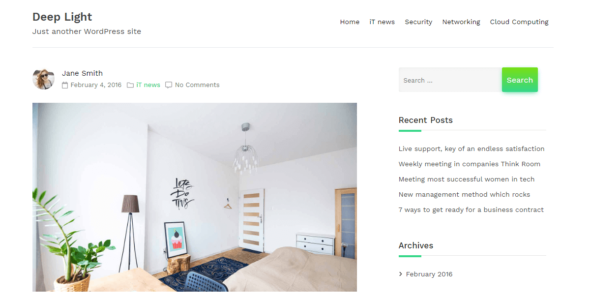 Deep Light (WordPress)