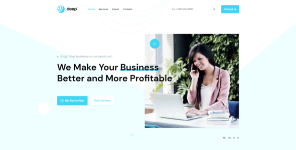 Deep Modern Business (WordPress)