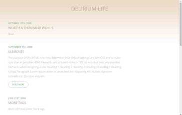 Delirium Lite (screenshot desktop)