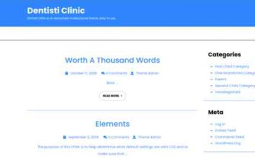 Dentisti Clinic (screenshot desktop)