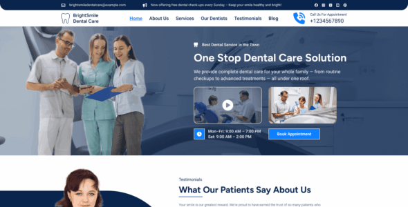 Dentistry Hospital (WordPress)