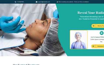 Dermatologist Clinic (screenshot desktop)