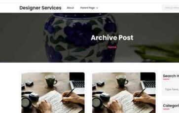 Designer Services (screenshot desktop)