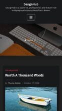 DesignHub (ThemeArile) - (screenshot mobile)