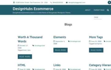 DesignHubs Ecommerce (screenshot desktop)