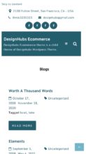 DesignHubs Ecommerce (screenshot mobile)