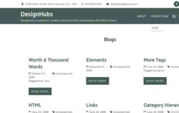 DesignHubs (screenshot desktop)