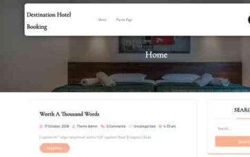 Destination Hotel Booking (screenshot desktop)