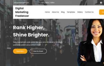 Digital Marketing Freelancer (screenshot desktop)