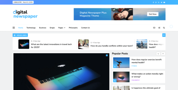 Digital Newspaper Plus (WordPress)