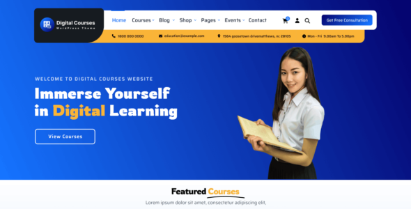 Digital Online Courses (WordPress)