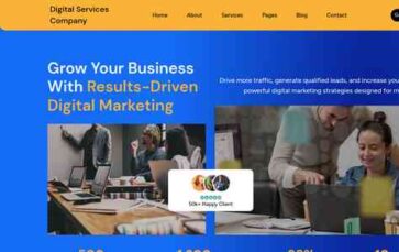 Digital Services Company (screenshot desktop)