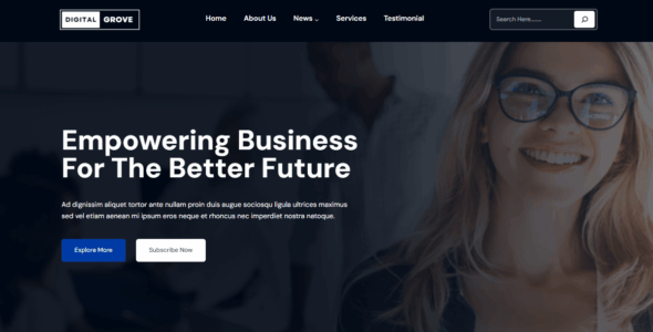 DigitalGrove Dark (WordPress)