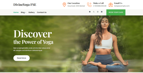 DivineYoga FSE (WordPress)