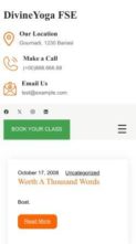 Screenshot Mobile DivineYoga FSE (screenshot mobile)