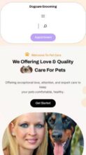 Dogcare Grooming (screenshot mobile)