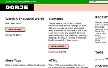 Dorje (screenshot desktop)