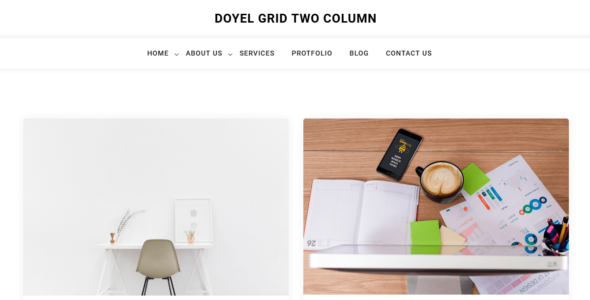 Doyel Grid Two Column (WordPress)