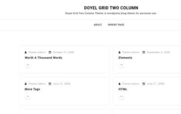 Doyel Grid Two Column (screenshot desktop)