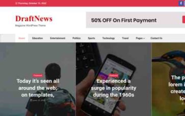 DraftNews (screenshot desktop)