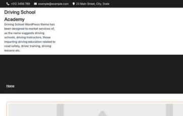 Driving School Academy (screenshot desktop)