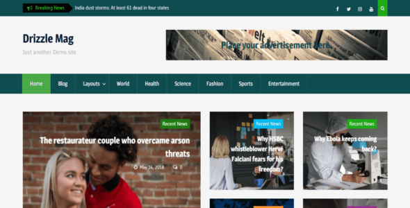 Drizzle Mag (WordPress)