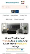 Dropshipping Shop (screenshot mobile)