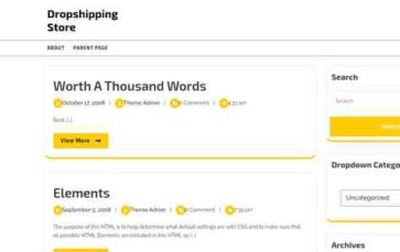 Dropshipping Store (screenshot desktop)