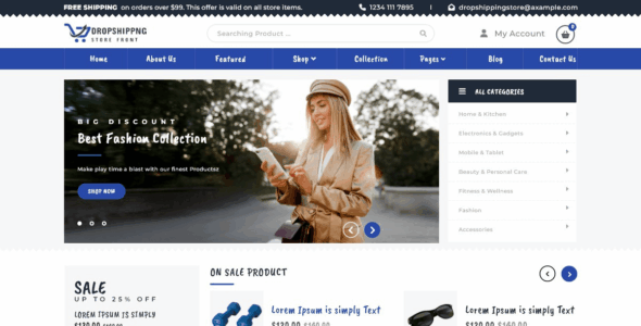 Dropshipping Storefront (WordPress)