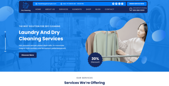 Dry Cleaning Services (WordPress)